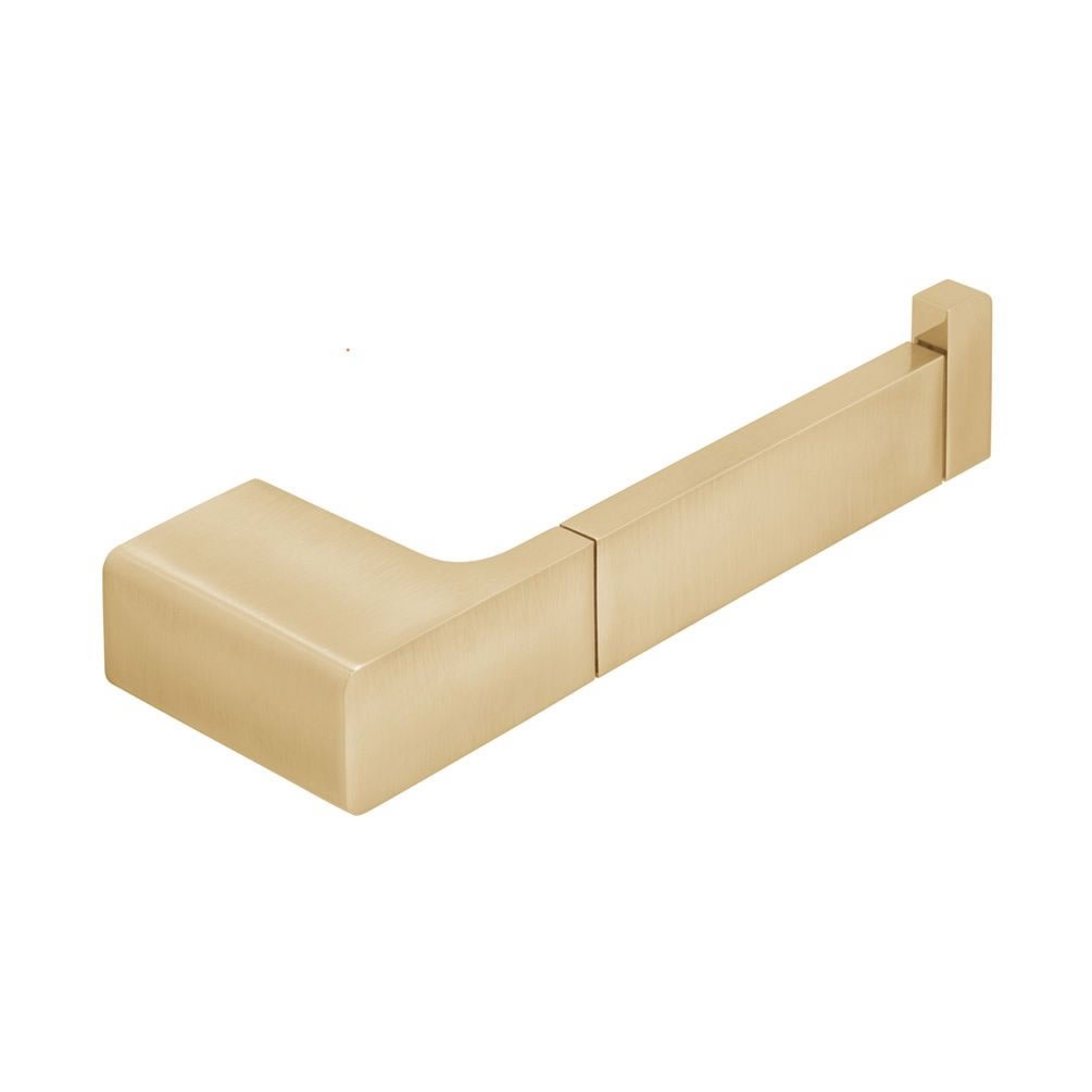 Cutout image of Vado Individual Brushed Gold Square Toilet Roll Holder